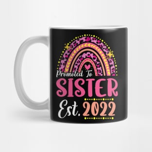Promoted to Sister Est.2022 Rainbow Sister to Be New Sister Mug